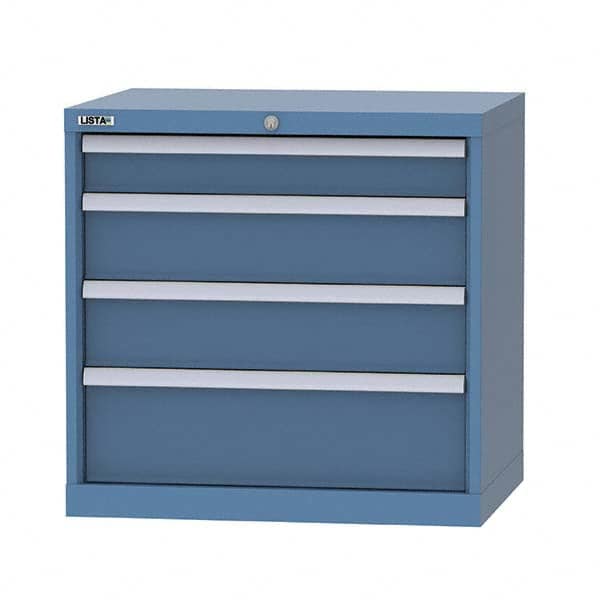 Modular Steel Storage Cabinet: 22-1/2″ Deep 440 lb Capacity, 3 Drawer