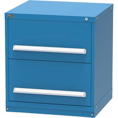 Vidmar - 2 Drawer, 344 Compartment Bright Blue Steel Modular Storage Cabinet - Makers Industrial Supply