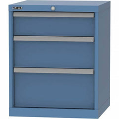 Modular Steel Storage Cabinet: 22-1/2″ Deep 440 lb Capacity, 3 Drawer