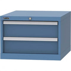 LISTA - 1 Drawer, 99 Compartment Bright Blue Steel Modular Storage Cabinet - Makers Industrial Supply