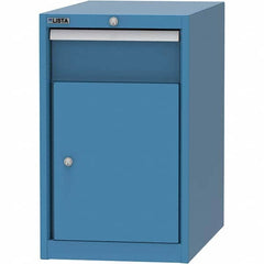 LISTA - 1 Drawer, 45 Compartment Bright Blue Steel Modular Storage Cabinet - Makers Industrial Supply