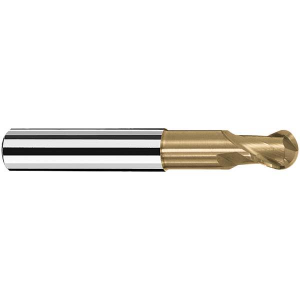 Fraisa - 5mm Diam, 6mm LOC, 2 Flute Solid Carbide Ball End Mill - Makers Industrial Supply