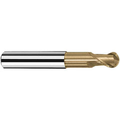 Fraisa - 12mm Diam, 13mm LOC, 2 Flute Solid Carbide Ball End Mill - Makers Industrial Supply