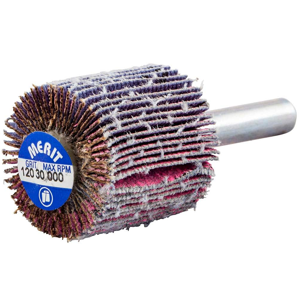 Merit Abrasives - Mounted Flap Wheels Abrasive Type: Coated Outside Diameter (Inch): 1 - Makers Industrial Supply