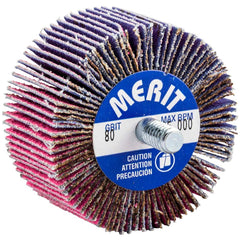 Merit Abrasives - 2 x 1" 80 Grit Ceramic Alumina Unmounted Flap Wheel - Makers Industrial Supply