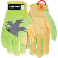 MCR Safety - Size XL Leather or Synthetic Leather General Protection High Visibility Work Gloves - Makers Industrial Supply