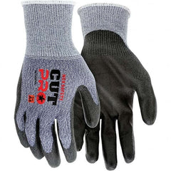 MCR Safety - Size M, ANSI Cut Lvl A4, Puncture Lvl 3, Polyurethane Coated Cut & Puncture Resistant Gloves - Makers Industrial Supply