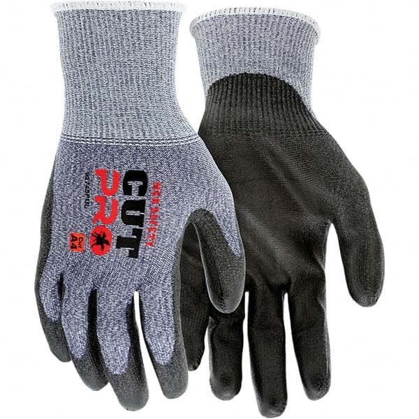 MCR Safety - Size L, ANSI Cut Lvl A4, Puncture Lvl 3, Polyurethane Coated Cut & Puncture Resistant Gloves - Makers Industrial Supply