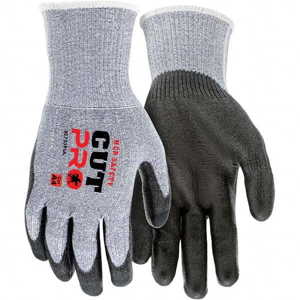 MCR Safety - Size S, ANSI Cut Lvl A4, Polyurethane Coated Cut Resistant Gloves - Makers Industrial Supply