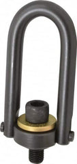 Jergens - 5,000 Lb Load Capacity Safety Engineered Center Pull Hoist Ring - 100 Ft/Lb Torque, 3/4 - 10 Thread, Alloy Steel - Makers Industrial Supply