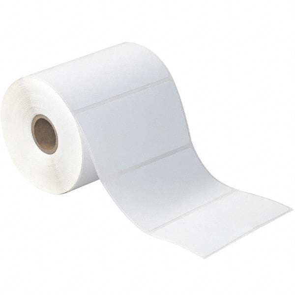 Value Collection - Pack of 12 Rolls, 735 Labels per Roll, 4" x 2" White Paper Thermal Labels - Makers Industrial Supply