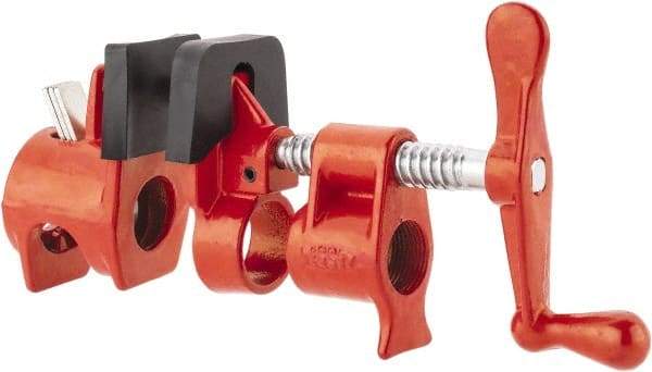 Bessey - 3/4" Pipe, 2-3/8" Throat Depth, Traditional Pipe Clamp - Makers Industrial Supply