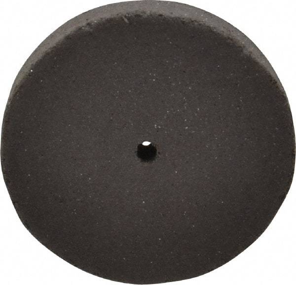 Cratex - 1" Diam x 1/16" Hole x 1/8" Thick, Surface Grinding Wheel - Silicon Carbide, Medium Grade, 25,000 Max RPM, Rubber Bond, No Recess - Makers Industrial Supply