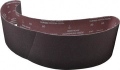 Norton - 6" Wide x 60" OAL, 60 Grit, Aluminum Oxide Abrasive Belt - Aluminum Oxide, Medium, Coated, X Weighted Cloth Backing, Series R228 - Makers Industrial Supply