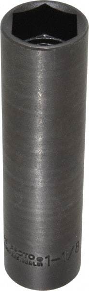 Proto - 1/2" Drive 1-1/8" Deep Impact Socket - 6 Points, 5-3/4" OAL - Makers Industrial Supply