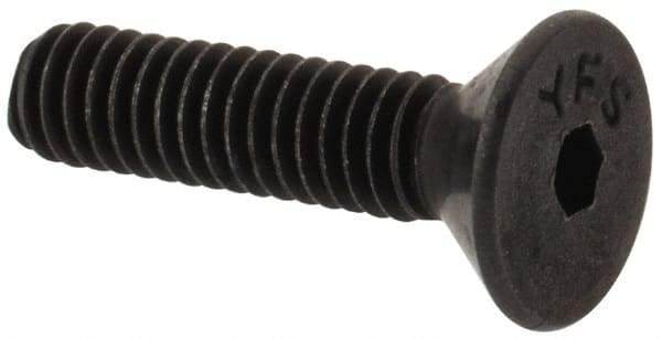 Value Collection - #4-48 UNF Hex Socket Drive, Flat Screw - Alloy Steel, Black Oxide Finish, Fully Threaded, 1/2" OAL - Makers Industrial Supply