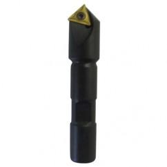 90° Point- 0.047" Min- 0.5" SH- Indexable Countersink & Chamfering Tool - Makers Industrial Supply