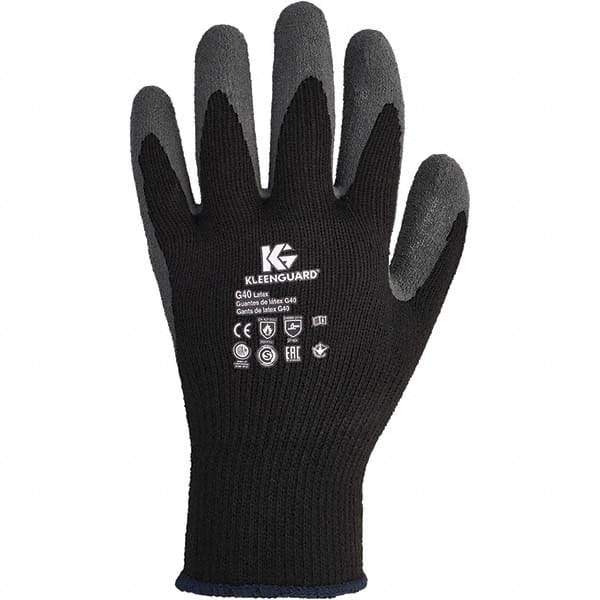 KleenGuard - Size S (7) Latex Coated Latex/Poly/Cotton General Protection Work Gloves - For General Purpose, Knit Wrist Cuff, Full Fingered, Gray/Black, Paired - Makers Industrial Supply