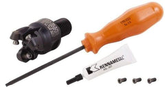 Kennametal - 1-1/4" Cutting Diam, 1-1/4" Max Depth of Cut, Modular Connection Indexable Copy End Mill - 4 Inserts, RP.T 43.. Insert, KSRM Toolholder, Through Coolant - Makers Industrial Supply