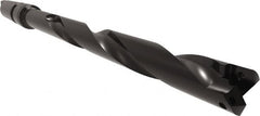 Allied Machine and Engineering - Series 1, 18mm Max Diam, 3MT Taper Shank, Helical Flute Spade Drill - 6-1/2" Max Depth, 9-11/32" Body Length, 13-7/32" OAL, Extended Length, Through Coolant - Makers Industrial Supply