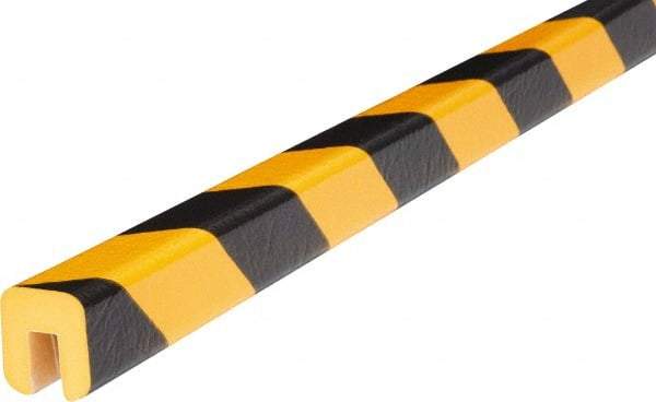 PRO-SAFE - Polyurethane Foam Type G Wall/Surface Protector - Yellow/Black, 1" High Side - Makers Industrial Supply