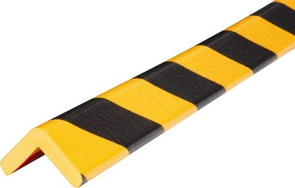 PRO-SAFE - Polyurethane Foam Type E Corner Guard - Yellow/Black, 1" High Side - Makers Industrial Supply