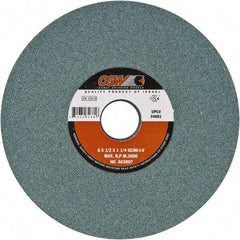 Camel Grinding Wheels - 8" Diam x 1-1/4" Hole x 1/4" Thick, I Hardness, 80 Grit Surface Grinding Wheel - Silicon Carbide, Type 1, Fine Grade, Vitrified Bond, No Recess - Makers Industrial Supply