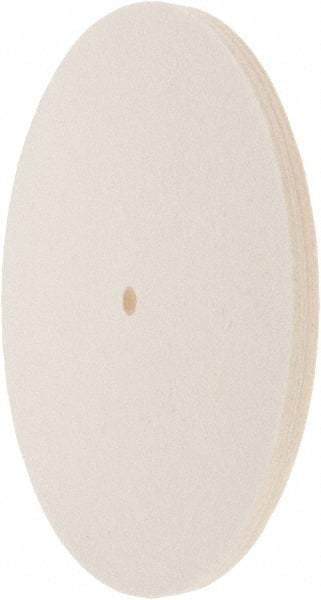 Value Collection - 10" Diam x 1/2" Thick Unmounted Buffing Wheel - 1 Ply, Polishing Wheel, 1/2" Arbor Hole, Soft Density - Makers Industrial Supply