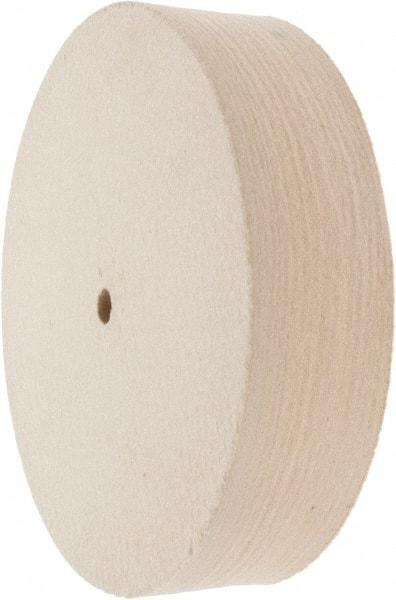 Value Collection - 8" Diam x 2" Thick Unmounted Buffing Wheel - 1 Ply, Polishing Wheel, 1/2" Arbor Hole, Hard Density - Makers Industrial Supply