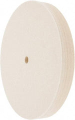 Value Collection - 8" Diam x 1" Thick Unmounted Buffing Wheel - 1 Ply, Polishing Wheel, 1/2" Arbor Hole, Medium Density - Makers Industrial Supply