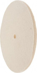 Value Collection - 8" Diam x 1/4" Thick Unmounted Buffing Wheel - 1 Ply, Polishing Wheel, 1/2" Arbor Hole, Hard Density - Makers Industrial Supply