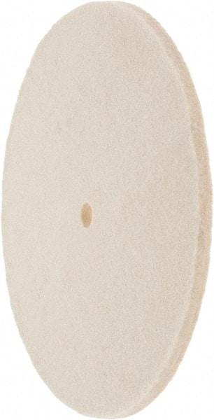 Value Collection - 8" Diam x 1/4" Thick Unmounted Buffing Wheel - 1 Ply, Polishing Wheel, 1/2" Arbor Hole, Soft Density - Makers Industrial Supply