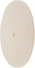 Value Collection - 8" Diam x 1/4" Thick Unmounted Buffing Wheel - 1 Ply, Polishing Wheel, 1/2" Arbor Hole, Soft Density - Makers Industrial Supply