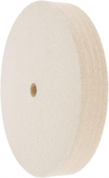 Value Collection - 6" Diam x 1" Thick Unmounted Buffing Wheel - 1 Ply, Polishing Wheel, 1/2" Arbor Hole, Medium Density - Makers Industrial Supply