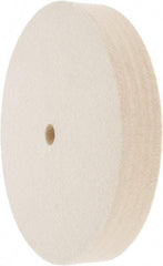 Value Collection - 6" Diam x 1" Thick Unmounted Buffing Wheel - 1 Ply, Polishing Wheel, 1/2" Arbor Hole, Medium Density - Makers Industrial Supply