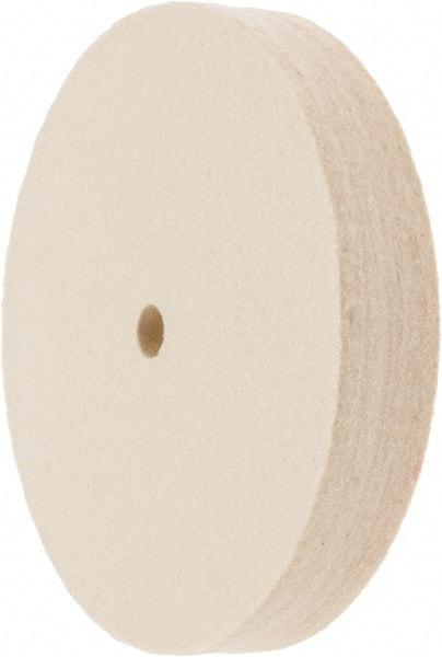 Value Collection - 6" Diam x 1" Thick Unmounted Buffing Wheel - 1 Ply, Polishing Wheel, 1/2" Arbor Hole, Soft Density - Makers Industrial Supply