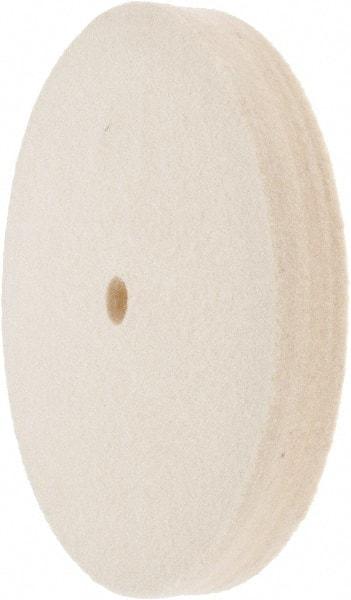 Value Collection - 6" Diam x 3/4" Thick Unmounted Buffing Wheel - 1 Ply, Polishing Wheel, 1/2" Arbor Hole, Medium Density - Makers Industrial Supply