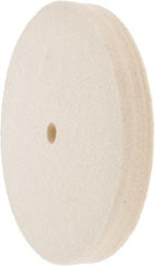 Value Collection - 6" Diam x 3/4" Thick Unmounted Buffing Wheel - 1 Ply, Polishing Wheel, 1/2" Arbor Hole, Medium Density - Makers Industrial Supply