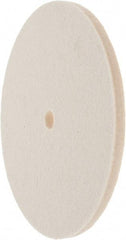 Value Collection - 6" Diam x 1/4" Thick Unmounted Buffing Wheel - 1 Ply, Polishing Wheel, 1/2" Arbor Hole, Hard Density - Makers Industrial Supply