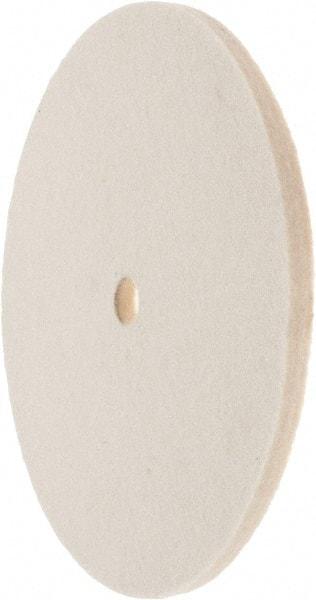 Value Collection - 6" Diam x 1/4" Thick Unmounted Buffing Wheel - 1 Ply, Polishing Wheel, 1/2" Arbor Hole, Medium Density - Makers Industrial Supply