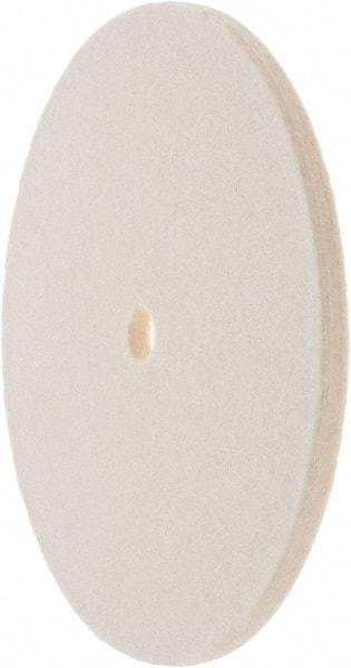 Value Collection - 6" Diam x 1/4" Thick Unmounted Buffing Wheel - 1 Ply, Polishing Wheel, 1/2" Arbor Hole, Soft Density - Makers Industrial Supply