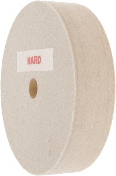 Value Collection - 4" Diam x 1" Thick Unmounted Buffing Wheel - 1 Ply, Polishing Wheel, 1/2" Arbor Hole, Hard Density - Makers Industrial Supply