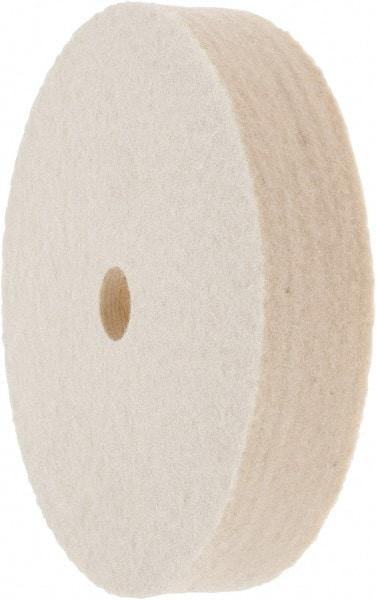 Value Collection - 4" Diam x 3/4" Thick Unmounted Buffing Wheel - 1 Ply, Polishing Wheel, 1/2" Arbor Hole, Medium Density - Makers Industrial Supply