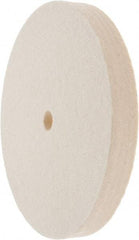 Value Collection - 6" Diam x 3/4" Thick Unmounted Buffing Wheel - 1 Ply, Polishing Wheel, 1/2" Arbor Hole, Soft Density - Makers Industrial Supply