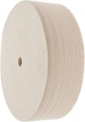 Value Collection - 6" Diam x 2" Thick Unmounted Buffing Wheel - 1 Ply, Polishing Wheel, 1/2" Arbor Hole, Soft Density - Makers Industrial Supply