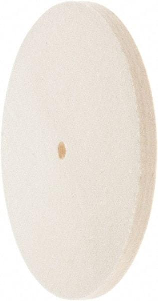 Value Collection - 8" Diam x 1/2" Thick Unmounted Buffing Wheel - 1 Ply, Polishing Wheel, 1/2" Arbor Hole, Medium Density - Makers Industrial Supply