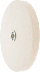 Value Collection - 10" Diam x 1" Thick Unmounted Buffing Wheel - 1 Ply, Polishing Wheel, 1" Arbor Hole, Medium Density - Makers Industrial Supply