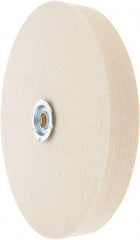 Value Collection - 8" Diam x 1" Thick Unmounted Buffing Wheel - 1 Ply, Polishing Wheel, 1" Arbor Hole, Medium Density - Makers Industrial Supply