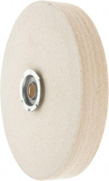 Value Collection - 6" Diam x 1" Thick Unmounted Buffing Wheel - 1 Ply, Polishing Wheel, 1" Arbor Hole, Hard Density - Makers Industrial Supply