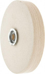 Value Collection - 6" Diam x 1" Thick Unmounted Buffing Wheel - 1 Ply, Polishing Wheel, 1" Arbor Hole, Hard Density - Makers Industrial Supply